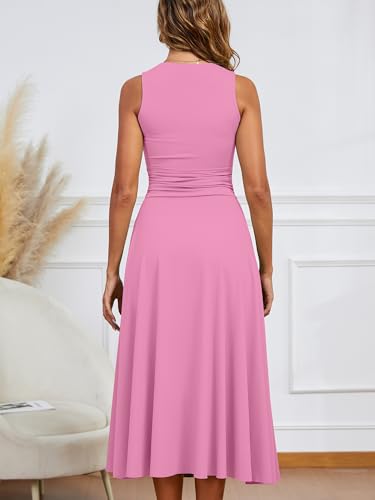 Image of Kaximil Women's Square Neck Corset A Line Maxi Dress Ruffle Ruched Waist Flowy Long Dresses