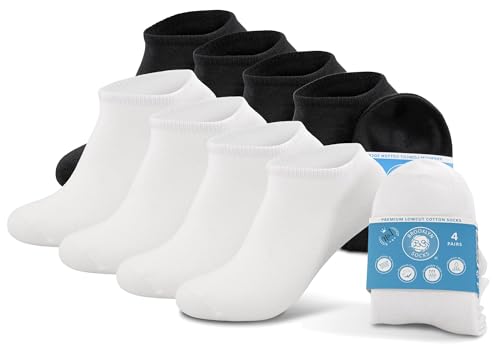 Brooklyn Socks Low Cut Comfort Cotton Socks, Seamless Toe, Non-Terry, Breathable