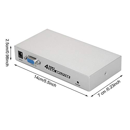 Image® 1 Pc To 4 Monitors Splitter Box Vga/Svga Lcd Crt 4 Port Video #TOP2