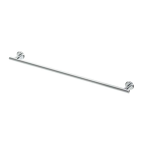 Bar, Wall Mounted Bathroom Towel Holder, Chrome, 32.63" Total Length