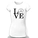 Produktbild Mercedes Love T-Shirt Clipart Women CAR Logo Auto Tee TOP Black White Short Sleeves (S, White)