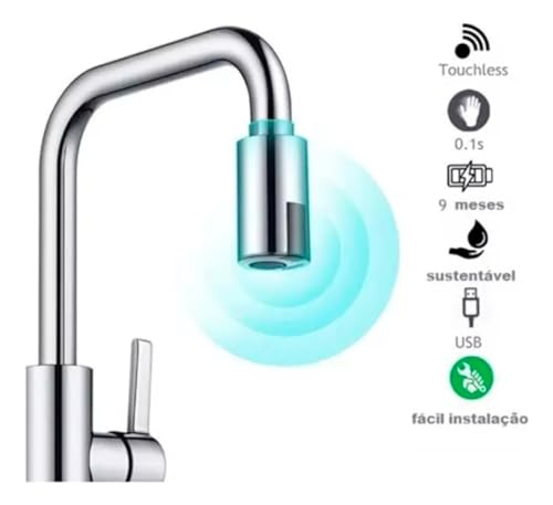 STILLUS HOME - Arejador Com Sensor Automático Recarregável Para Torneira