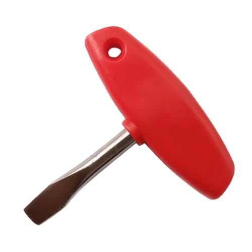 Destornillador de cabeza plana grande, destornillador de cabeza plana | Destornillador de bolsillo con mango en T, herramienta de anillo DoorBell, controlador de tuerca multipunta, reemplazo de
