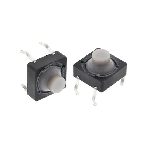 Interrupteur tactile silencieux 8x8x5mm en silicone conducteur à 4 broches pour circuit imprimé