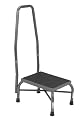 Drive Medical 13062-1SV Bariatric Heavy Duty Step Stool with Handrail, Silver Vein