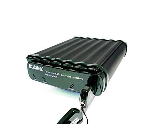 Image of BUSlink CipherShield CSE-30T-SU3M1 30TB Mode 1 Key Encrypted External Desktop Hard Drive, 256-bit AES Hardware Encryption, FIPS 140-2 Level 2, USB 3.0 & eSATA, HIPAA /HITECH /FERPA, TAA-Compliant