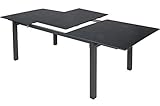 Der Tisch ist MADE IN GERMANY und zusätzlich ausdrücklich Gastro- und Objektgeeignet!! Ausziehbar von 160 auf 220 x 90 cm, Höhe ca. 72 cm, Unterschubhöhe ca. 65 cm, Gewicht ca. 39 kg.