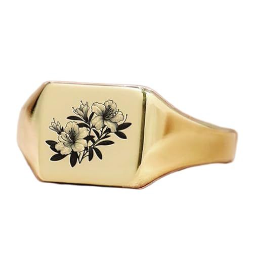 Bague fleur carrée en argent sterling 925 durable et hypoallergénique