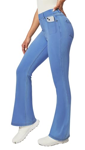 Image of Heathyoga Yoga Pants with Pockets Extra Soft Leggings with Pockets for Women Non See-Through High Waist Workout Leggings
