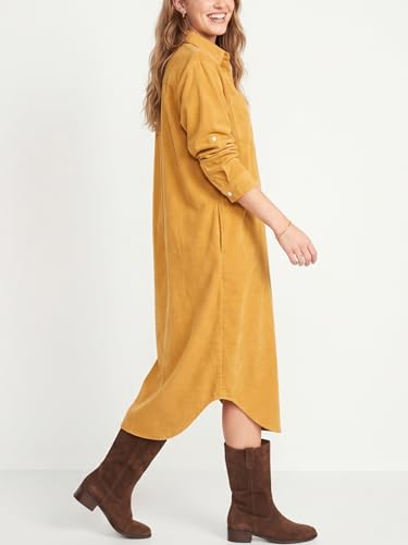 Image of Kuraki Women's Casual Print Button Front Maxi Shirt Dress