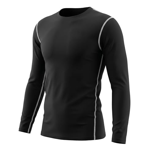 LANBAOSI Boys&Girls Long Sleeve Compression Soccer Practice T-Shirt