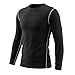 Lanbaosi Boys&Girls Long Sleeve Compression Soccer Practice T-Shirt