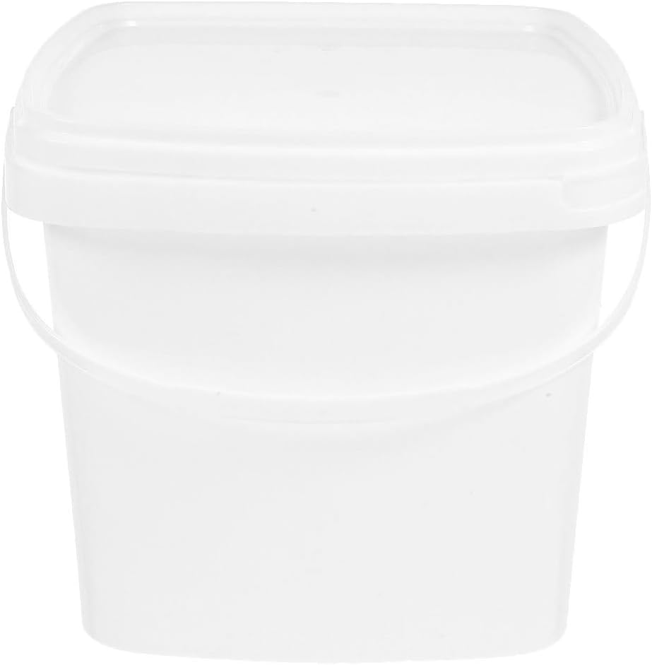 MERRYHAPY Portable Water Bucket with Lid and Handle Reusable Water Container for Camping Outdoor Activities and Household Use
