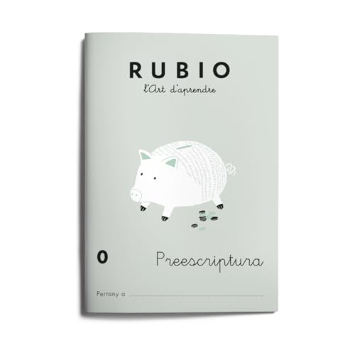 0 Escriptura RUBIO | Català | +3 años | Ejercicios de preescritura con puntos, dibujos y grecas.
