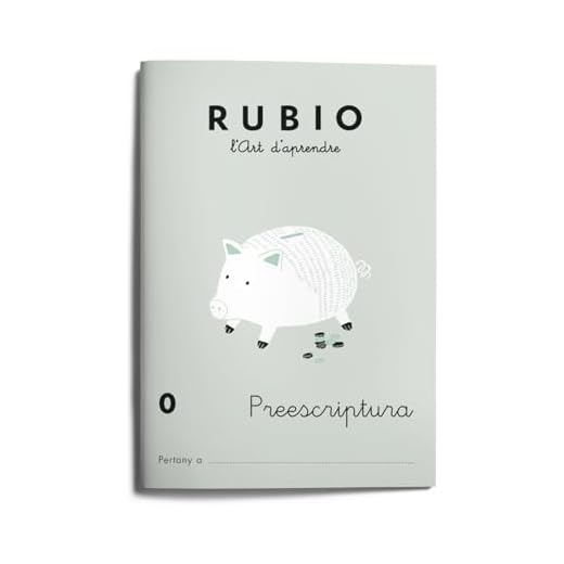 0 Escriptura RUBIO | Català | +3 años | Ejercicios de preescritura con puntos, dibujos y grecas.