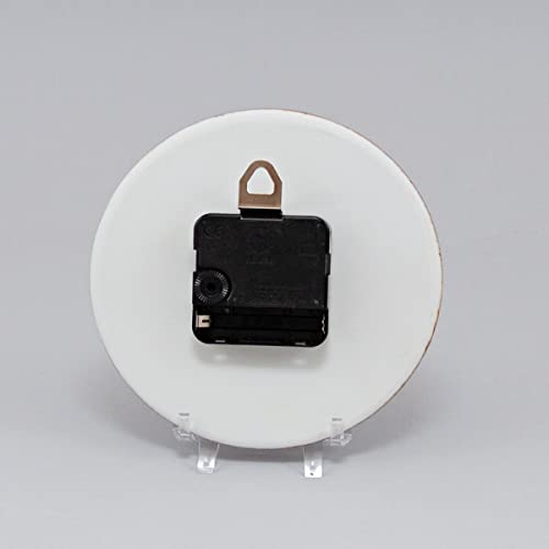 Georgetown Pottery Ceramic Small Wall Clock (6 Inch) With Desktop Stand, Handmade, Made In Usa (Purple Celtic Flower) #TOP3