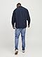 Jack & Jones Herren Einfarbiges Plus Size Hemd Basic Übergrößen Langarm Shirt Uni Business JJEOXFORD, Navy Blazer/Fit:Plus Size, 3XL Große Größen
