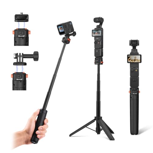 Osmo Pocket 3 - Tripode para cámara de acción Go Pro y DJI Action 5 Pro, soporte extensible de...
