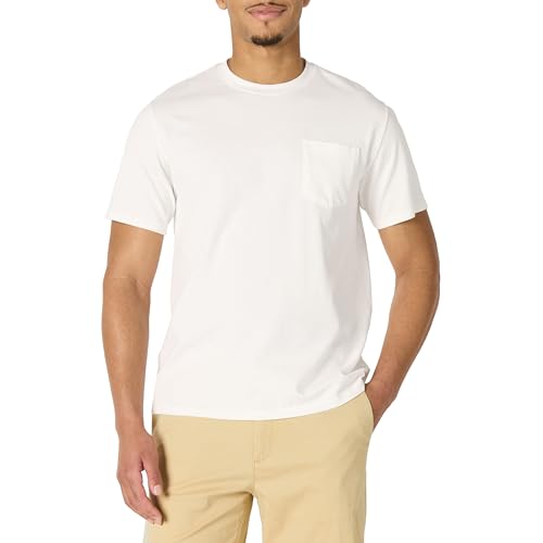 Amazon Essentials Men's Relaxed-Fit Heavyweight Cotton Pocket T-Shirt