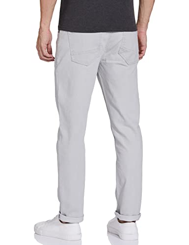 Image of The Indian Garage Co Men Slim Fit Solid Mid-Rise Stretchable Jeans