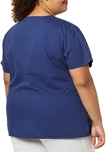 Code Happy Women's Fit and Flare V-Neck Scrub Top image 4