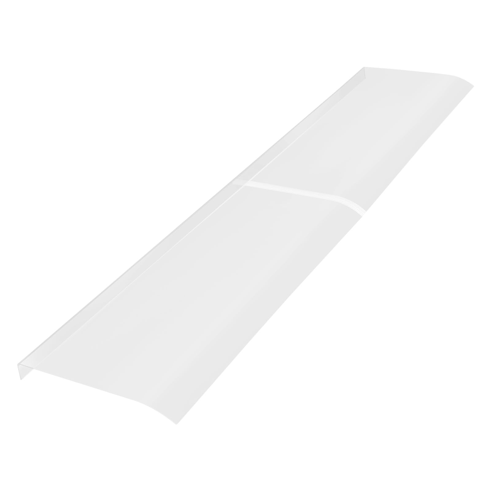 Daszek do drzwi wejściowych, 44,5 x 200 cm, osłona szybu świetlnego, ochrona przed deszczem, zadaszenie drzwi wejściowych, przezroczyste zadaszenie zewnętrzne, na werandy zewnętrzne, tarasy na