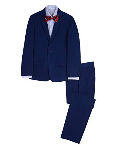 Image of Nautica Boys' Suit Set with Jacket, Pant, Shirt and Tie