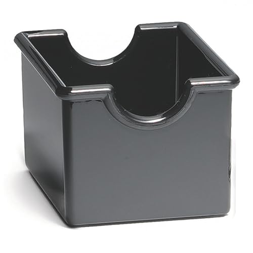 Tablecraft Black Plastic Sugar Packet Holder