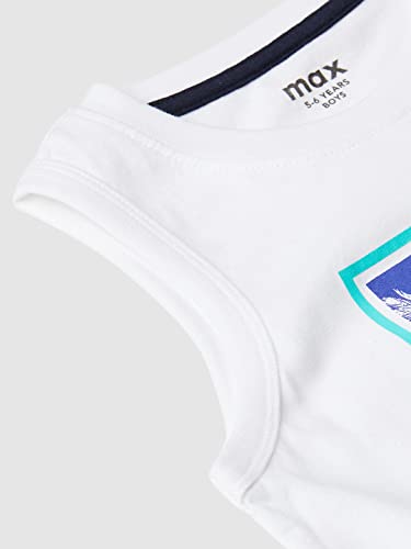 Image of Max Boy's Cotton Regular Fit Printed Crew Neck T-Shirt