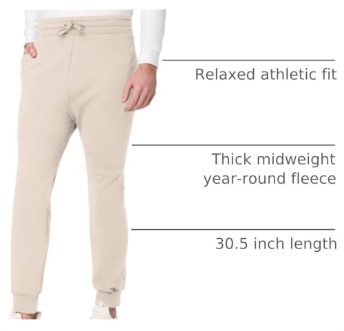 Image of Hanes Men's Joggers, EcoSmart Fleece Sweatpants for Men, Men's Lounge Pants, 30.5 inch