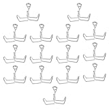 Cabilock 15 Stück Wasserschlauchklemmen aus Kohlenstoffstahl mit Starker Tragfähigkeit und Einfacher Bedienung Silberne Rohrschellen zur Durchflussregelung für Laboranwendungen