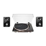 【セット買い】 オーディオテクニカレコードプレーヤー AT-LP70XBT BZ &オーディオテクニカ Bluetooth モニタースピーカー AT-SP3X