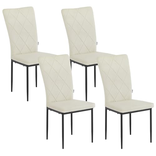 WOLTU Esszimmerstühle 4er Set, für Esszimmer Küche Wohnzimmer Büro,...