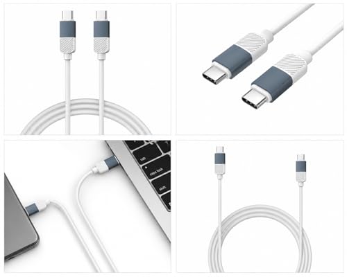 Image of Type C to Type C Silicone Cable | 60W Fast Charging & Sync | Soft Anti-Tangle Design | Universal Compatibility | Smartphones & Tablets | Blue