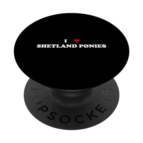 I Heart Breed - Cavallo I Love Shetland Pony PopSockets PopGrip Intercambiabile