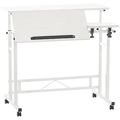 CLP Escritorio Telford De Madera & Base Metálica con Ruedas Cover