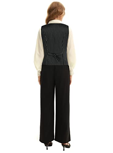 Belle Poque Women's Vintage Waistcoat Vest Suit Vests Double Breasted Sleeveless Blazer Coats4