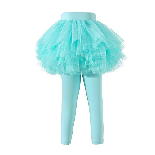 Baby Toddler Girls' Tutu Leggings Tulle Ruffle Skirted Pants 2-6T Light Blue #TOP26