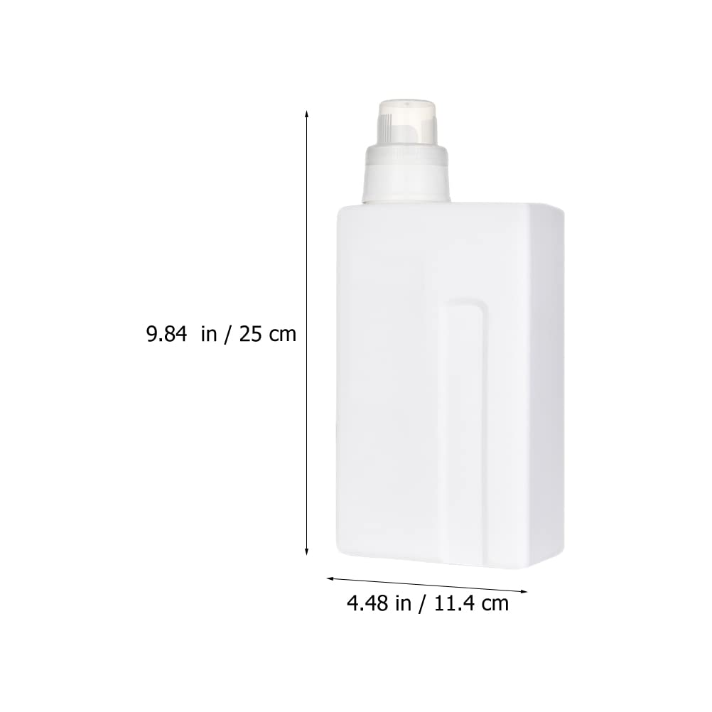 Zerodeko 2 dispenser per detersivo per bucato, 1 l, 935.5 g, bottiglie vuote a tenuta stagna per lozione, contenitore supplementare per bottiglie liquide da viaggio (bianco)