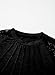 blibean Girls Fall Blouse Semi Formal Lace Loose Long Sleeve Tops Tween Kids Elengant Dressy Tee Shirts Western Solid Party Outfits Clothes Size 12-13 Years Old Black
