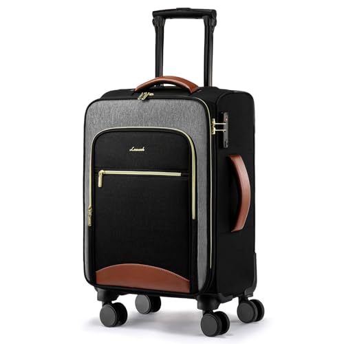 LOVEVOOK 20-Inch Softside Carry-On Luggage with TSA Lock