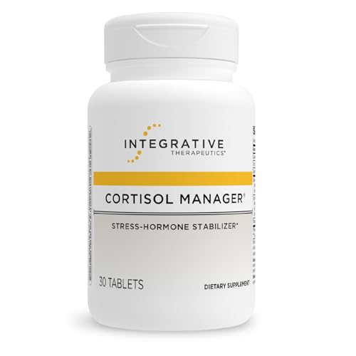Integrative Therapeutics Cortisol Manager - Balance Cortisol & Support Relaxation for Restful Sleep* - Includes Ashwagandha & L-Theanine for Confidence with Less Stress* - 30 Tablets (15 Servings)