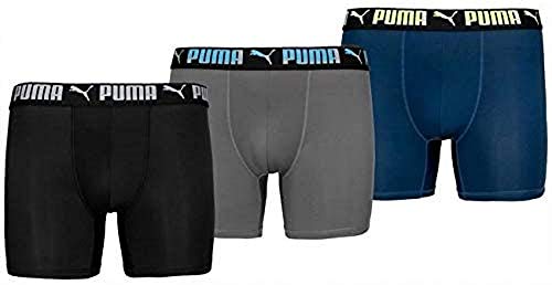 PUMA Men's 3 Pack Tech Boxer Brief XL
