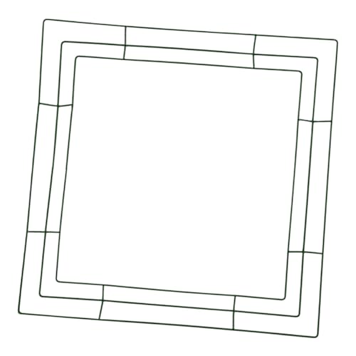Happyyami Square Wreath Frame DIY Decor Wreath Wire Frame Bulk Year Round House Decorations