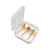 JIPIN 1/3個 人工釣り餌 フライフィッシングルアーベイト シャープフック付き ドライフライフィッシング トップウォーターベイト