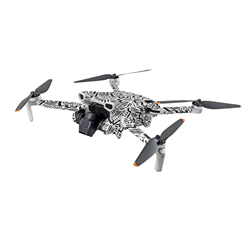 Image of MightySkins Carbon Fiber Skin Compatible with DJI Mini 3 - Abstract Black | Protective, Durable Textured Carbon Fiber Finish | Easy to Apply | Made in The USA