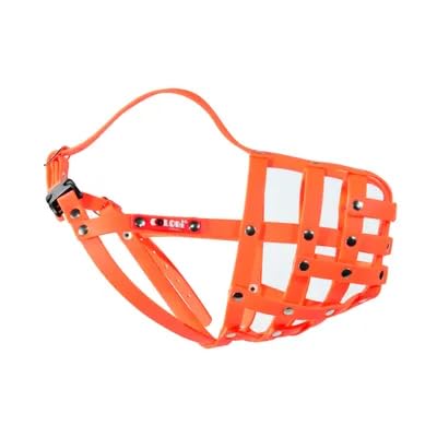 Muzzleking Dobermann 1 muselière orange de marque Colori