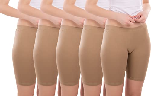 Image of Pure Cotton Women's Cycling Shorts Pack of 5