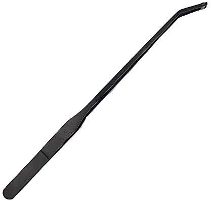 Aquatic Tools Feeding Tongs Stick Aquarium Curved Tweezer for Set Fish Tank Plants Black Carbonized Stainless Steel with Carbonation Protection Coating Saltwater Against Rust (27cm Curved Tweezer)