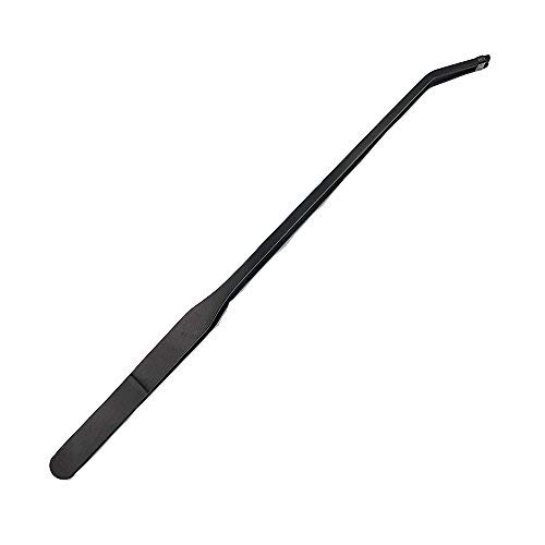 Aquatic Tools Feeding Tongs Stick Aquarium Curved Tweezer for Set Fish Tank Plants Black Carbonized Stainless Steel with Carbonation Protection Coating Saltwater Against Rust (27cm Curved Tweezer)